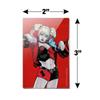Harley Quinn Character Rectangle Acrylic Fridge Refrigerator Magnet view 3