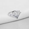 Bansriracha 5 ct Classic Engagement Rings 925 Sterling Silver Heart Cut Sona Simulated Diamond Lady Bridal Ring Jewelry Gifts (6) view 1