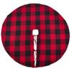 Occasion Gallery Red Holiday Buffalo Plaid Tree Skirt 72" Round, 100% Cotton view 1