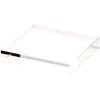 Plymor 2" W x 2" D x 0.375" H Clear Acrylic Square Display Base view 1