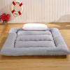 Japanese Floor Futon Mattress, Thick Soft Tatami Sleeping Pad Quilted Fitted Foldable Four Season Mattress Pad Roll Up Mat-Grey 180x220cm(71x87inch) view 2