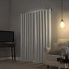 Sun Zero - 56260 Greyson Faux Dupioni Silk Extreme 100% Blackout Back Tab Curtain Panel, 50" x 95", Pearl White view 2