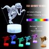 AKOAK Dinosaur Night Light 7 Color Changing LED 3D Optical Illusion Lamp with Remote Control Birthday for Boys Girls Kids Babies and Adults (Dinosaur 2) view 2
