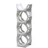 Bariboo Stackable Water Bottle Storage Rack Best Water Jugs 5 Gallon Organizer. Jug Holder for Kitchen, Cabinet and Office Organizing. Reinforced Polypropylene (Silver, 4 No Shelf) view 3