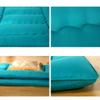Japanese Floor Futon Mattress, Thick Soft Tatami Sleeping Pad Quilted Fitted Foldable Four Season Mattress Pad Roll Up Mat-Blue Full view 4