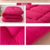 Japanese Floor Futon Mattress, Thick Soft Tatami Sleeping Pad Quilted Fitted Foldable Four Season Mattress Pad Roll Up Mat-red 100x200cm(39x79inch) view 3