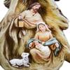 Avalon Gallery Nativity Sculptures - Joseph, Mary, & Jesus Holy Family Christmas Resin Figurine, 16.5" Tall, Rejoice Nativity Tree view 3