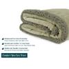 PAVILIA Waterproof Blanket for Couch, Sofa | Waterproof Dog Blanket for Large Dog, Puppy, Cat | Pet Blanket Protector | Plush Soft Warm Fuzzy Sherpa Blanket Bed Throw, Taupe, 60x80 view 4