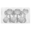 Golf Ball White Crystal Glass Shower Curtain Hooks Rings Decorative Bathroom Decor - Set of 12 view 4