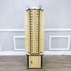 FixtureDisplays 60X18.5X18.5" 6-Sided Wood Floor Display Storage Holds 108-Pair Sunglass Readingglass Retail Easy Assembly Video in Description 2558-6B-2D view 4