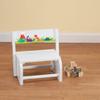 Children's White Dinosaur Step Stool view 2