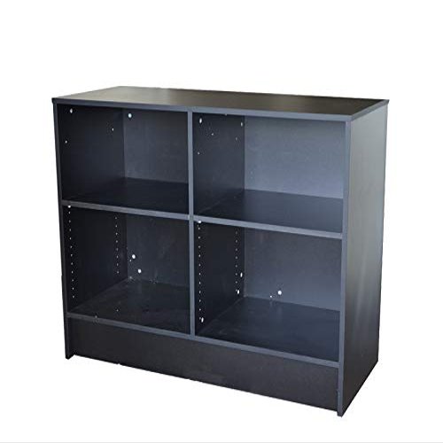 FixtureDisplays Black Cash Counter 70 inch Cash wrap Checkout Frame Shelf Retail Store Display WD70B Ship Flat-FBA