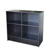 FixtureDisplays Black Cash Counter 70 inch Cash wrap Checkout Frame Shelf Retail Store Display WD70B Ship Flat-NF view 1