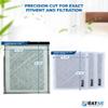 RAYAIR SUPPLY 20x20 Replacement Filter Pads Compatible with ARS Rescue Rooter Air Cleaner 20x20 Refills (3 Pack) White view 2