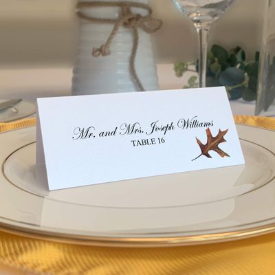 Assorted Autumn Leaf Place Cards, Set of 150, Pre-cut and Scored - Wedding, Party, Dinner, and Special Events - Made in the USA