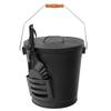 ZenStyle 5.15 Gallon Ash Bucket with Lid and Galvanized Iron Pai for Fireplace,Fire Pit,Barbecue,Stove. view 2