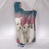 Pawfeel Cute Westie Dog Print Hooded Blanket view 2