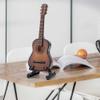 Wooden Mini Guitar Model with Holder and Delicate Box Musical Instrument Miniature Decoration for Home Coffee Ornament view 4