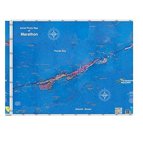 Standard Map MF112 Laminated Marathon Island Fishing Map
