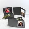 Golden State Art, Pack of 25, 5x7 Photo Folders, Cardboard Picture Frame, Paper Frame Cards, Greetings/Invitation Special Events: Graduation, Christmas (Black with Silver Lining) view 4