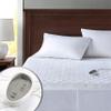 Degrees Of Comfort Heated Mattress Pad Twin Size | Zone Heating Electric Bed Warmer W/Auto Shut Off | Fit Up to 15 Inch | 12.5ft Long Cord - 39x75 Inch, White view 1