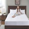 Degrees Of Comfort Heated Mattress Pad Twin Size | Zone Heating Electric Bed Warmer W/Auto Shut Off | Fit Up to 15 Inch | 12.5ft Long Cord - 39x75 Inch, White view 3