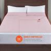 Degrees Of Comfort Heated Mattress Pad Twin Size | Zone Heating Electric Bed Warmer W/Auto Shut Off | Fit Up to 15 Inch | 12.5ft Long Cord - 39x75 Inch, White view 4