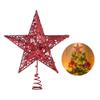 AKOAK Sparkly Mini Hollow Christmas Tree Top Star - Christmas Tree Decoration or Indoor Party Home Decor (Red, 5.9 inches) view 4