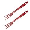 Hutzler LOPOL Reinforced Nylon Waffle Serving Forks, Set of 2, Red view 1