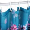 LIVILAN Cherry Blossom Shower Curtain Japanese Shower Curtain Floral Sakura Plum Blossom Flower Shower Curtains with 12 Hooks Teal Blue and Pink Pretty Shower Curtain, 72" W x 84" H view 4