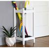 Umbrella Rack GUOYANHOME Umbrella Stand Square, Wooden Assembly Household Long Handle Umbrella, Office Hallway Walking Stick Stand 2 Colours,28X28X60CM (Color : White) view 3