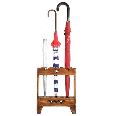 Umbrella Rack GUOYANHOME Wood Umbrella Stand, Chinese Retro Multi-Function Decorative Cane Stand20X35X39CM