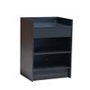 FixtureDisplays Black Cash Counter 24 inch Cash wrap Checkout Frame Shelf Retail Store Display WD4B Ship flat-2D view 1