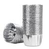 EUSOAR Aluminum Foil Silver Cupcake Liners, 50Pcs Disposable Muffin Liners, Baking Cups, Aluminum Cupcake Tip Pan Ramekin Holders, Little Pudding Cups view 1