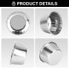 EUSOAR Aluminum Foil Silver Cupcake Liners, 50Pcs Disposable Muffin Liners, Baking Cups, Aluminum Cupcake Tip Pan Ramekin Holders, Little Pudding Cups view 3