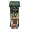 Indian Shelf 1 Piece Vocalforlocal Handmade Multicolor Wooden 3 Vertical Drawers Floral Pattern Spice Box Seasoning Masala Organizer Rack Jewellery Container view 2
