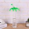 NUOBESTY Palm Bottle 5Pcs Coconut Tree Shape Water Bottle Hawaiian Straw Cup Tropical Luau Party Drinking Bottle Tree Cup view 2