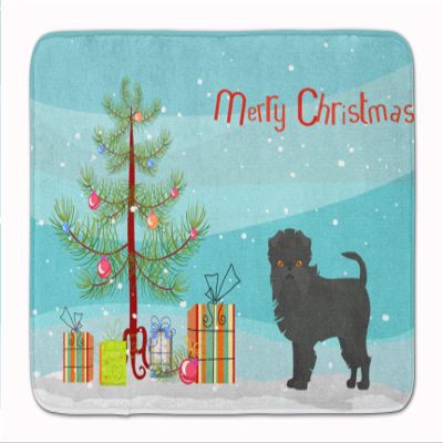 Caroline's Treasures CK3440RUG Affenpinscher Christmas Tree Machine Washable Memory Foam Mat, Bathroom Rug, Non-Slip Bath Mat, Durable Thick Washable Rugs for Kitchen, Bathroom Quick Dry, Decorative A
