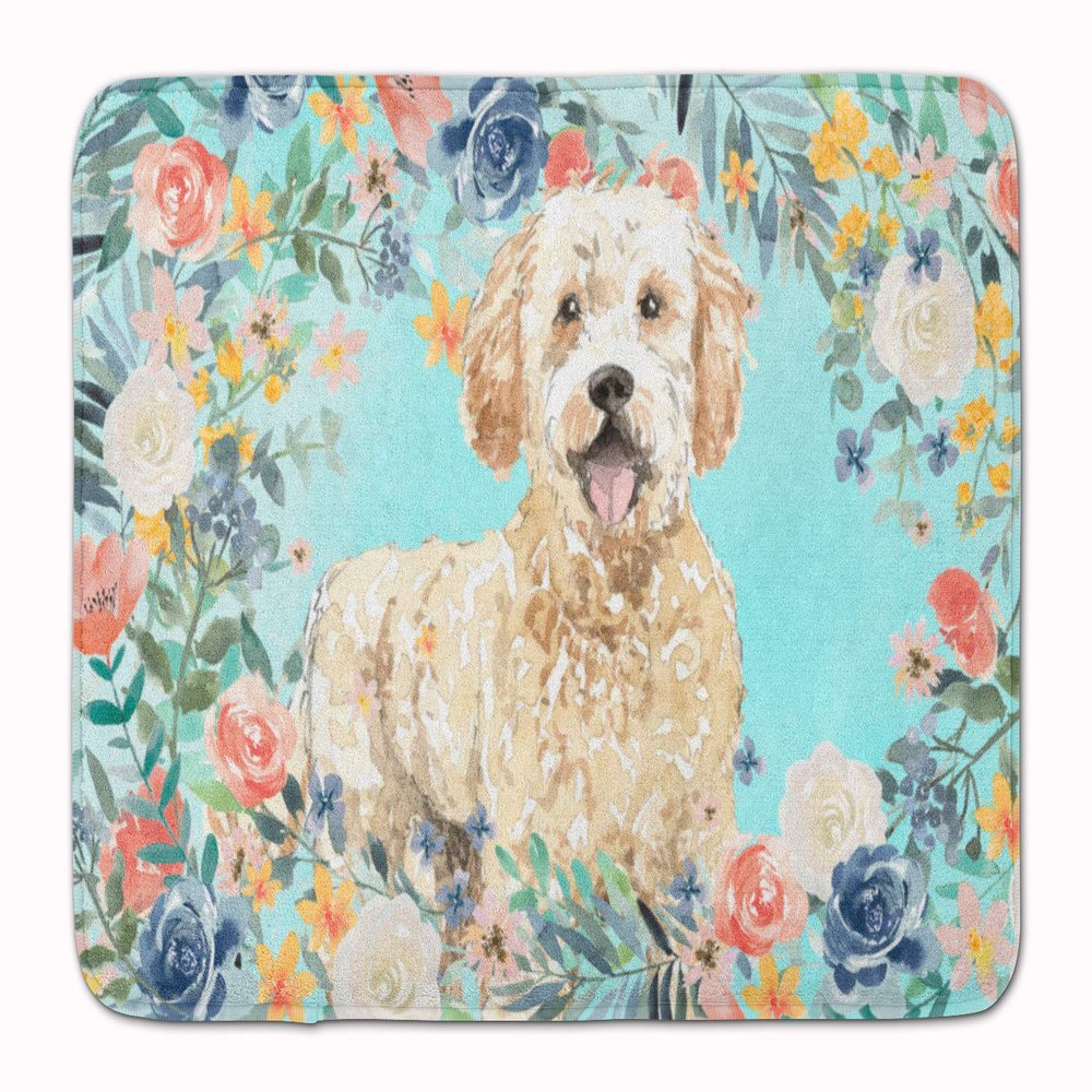 Caroline's Treasures CK3426RUG Goldendoodle Machine Washable Memory Foam Mat, Bathroom Rug, Non-Slip Bath Mat, Durable Thick Washable Rugs for Kitchen, Bathroom Quick Dry, Decorative Artwork,