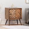 Christopher Knight Home Xaviera Mango Wood Cabinet, Dark Brown, Black view 2