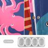 RosieLily Kids Shower Curtain, Ocean Shower Curtains, Under The Sea Shower Curtain with 12 Hooks, Sea Animal for Kids Bathroom Decor, 72''W x72''H view 4