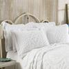 Style Master Kingston Tufted Floral Chenille Bedspread and Pillow SHAM Set, All Cotton (White, Twin) view 2