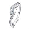 Bansriracha Princess Cut Cubic Zirconia Promise Rings 925 Sterling Silver Wedding Engagement Rings for Women (8) view 1