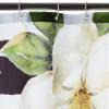 African American Expressions Shower Curtain with Hooks - 71 x 71 Inch, Black and White Blessed Magnolia view 2