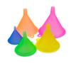 AUEAR, Candy Colors Plastic Funnel Set for Quick and Clean Transferring Kitchen Liquid Spices Powder Cosmetic Lotion Essential Oils Food Grade 5 Different Sizes (5 Pcs) view 1