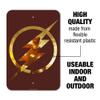 GRAPHICS & MORE The Flash TV Series Flash in Logo Home Business Office Sign view 2