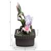 OK Lighting 11" H Hummingbird Table Fountain, Multicolor view 3