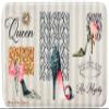 African American Expressions Non-Slip Memory Foam Bath Mat - 17 x 29 Inch, Striped Queen Boutique Shoes view 1