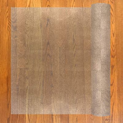 RESILIA - Deluxe Clear Vinyl, Plastic Floor Runner/Protector for Hard Floors - Skid-Resistant, Textured Pattern, (36 Inches Wide x 12 Feet Long), Made in The USA