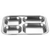 Youngy Stainless Steel Divided Dinner Tray Lunch Container Food Plate for School Canteen 2/3/4 Section - 4 view 1